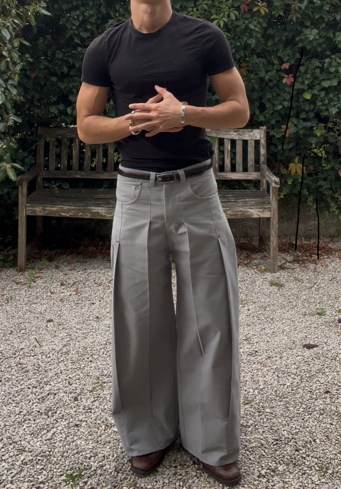 4L tailored pants GRIS